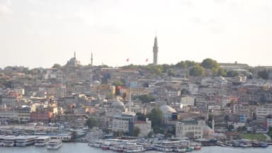 İstanbul ve Haliç manzarası