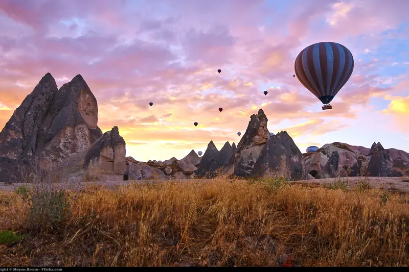 Kapadokya’da sıcak hava balonları
